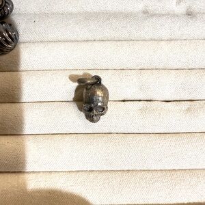 David Yurman Silver Skull Amulet